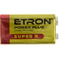 Батарейка Etron zinc-carbon 6F22/1shrink 9V крона (1) (10)