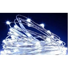 Гирлянда электрическая Роса 100 LED белая L-10 м (50) 1901-03