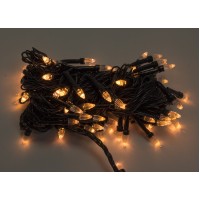 Гирлянда электрическая String Конус 100 LED белый теплый, черный провод (100) 1210-07