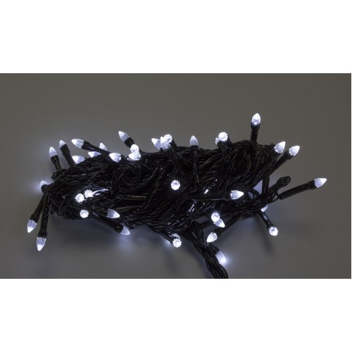 Гирлянда электрическая String Конус 100 LED белый, черный провод (100) 1210-03