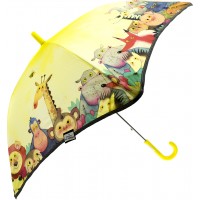 Парасолька дитяча 3 види, 50см, світловідбиваюча стрічка, в кульку (60) КІ UM1052 