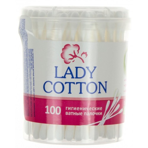 Ватні палички Lady Cotton 100 шт у банці 7581