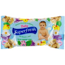 Салфетки влажные детские Super Fresh 15 шт (120) 4008