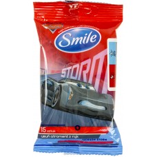 Серветки вологі Smile (15 шт) Тачки 2981