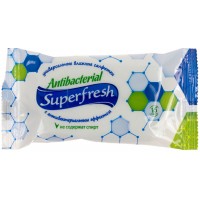 Серветки вологі Super Fresh Антибактеріальні 15 шт (120) 0497