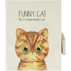 Блокнот на замку Funny cat A6 64 аркуші в коробці (96) DSCN4091