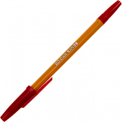 Ручка шариковая Economix Orange 0,8 мм красная (50) (1000) (4000) E10138-03