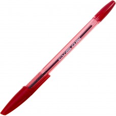 Ручка кулькова Economix Ice Pen 0,5 мм напівпрозора червона (50) E10186-03
