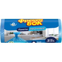 Пакети для сміття Фрекен Бок 35л 50х60 30 шт сині (50) 0123