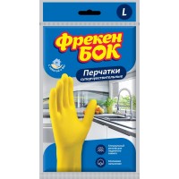 Перчатки резиновые Фрекен Бок L универсальные