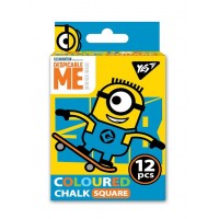 Крейда кольорова Yes 12 шт квадратна Minions (88) 400391