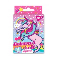 Крейда кольорова Yes 12 шт квадратна Unicorn (88) 400394