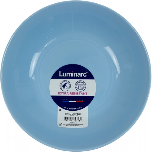 Тарілка супова скло Luminarc. Diwali Light Blue 20 см (6) (24) P2021/27531