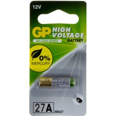 Батарейка GP Alkaline 12.0V 27A-U1 A27 MN27/1bl для авто сигнализации (1)