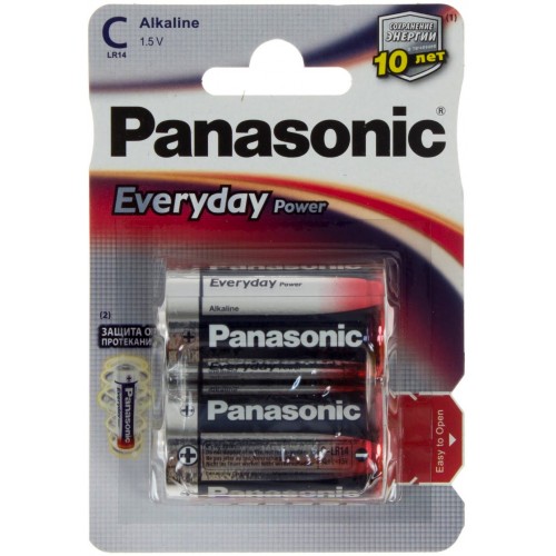 Батарейки Panasonic Everyday Power LR-14/блістер 2 штуки (6)