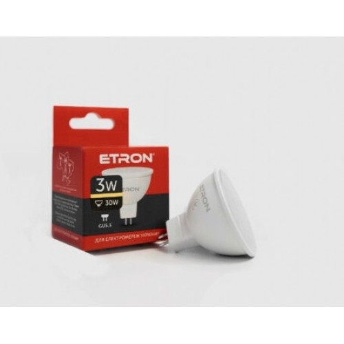 Лампа Etron Light Power LED 1-ELP-063 MR16 3 Вт 3000K GU5.3 (10)