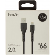 Кабель USB> lightning Havit HV-H66 2.0A 1,8 м black