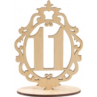Номерки на стіл 15х11см 11  фанера  