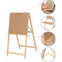 Мольберт стационарный Rosa Studio 60х85х115см, высота 53, хлопушка, односторонняя, сосна GPT50045601