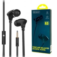 Наушники вакуумные Celebrat G3 black микрофон