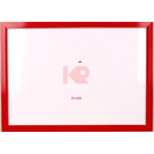 Фоторамка DL 30х40 червона з білою окантовкою (12) DL-145