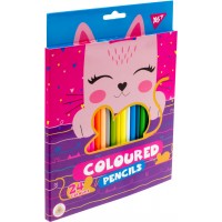 Олівці кольорові 24 кольори Yes Cats (6) 290602