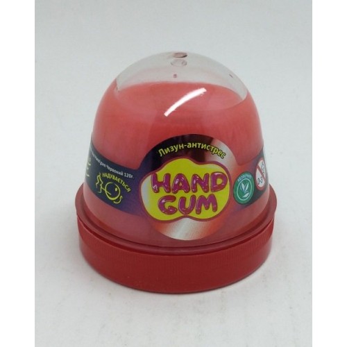 Лизун-антистресс  Mr. Boo Hand gum красный 120 гр (24) 80105