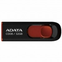 Флеш-память 32GB A-Data C008 USB2.0 black/red 9659