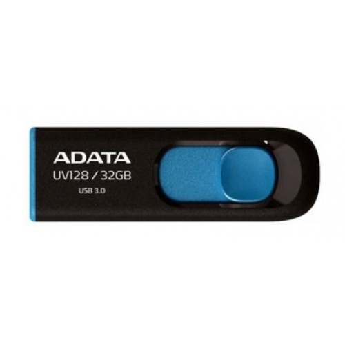 Флеш-пам`ять 32GB A-Data AUV 128 USB3 . 2 black/blue  