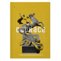 Книга-канцелярська A4 96 аркушів клітинка Courage жовта Axent (10) 8422-552   