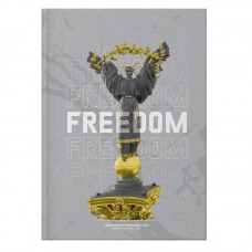 Книга-канцелярська A4 96 аркушів клітинка Freedom сіра Axent (10) 8422-550   