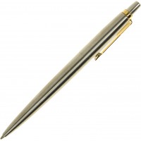 Ручка шариковая Parker Jotter сталь с позолотой Трезубец золота 16032_T001g