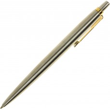 Ручка шариковая Parker Jotter сталь с позолотой Трезубец золота 16032_T001g