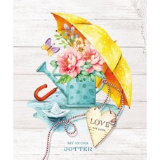  Блокнот B6 64 листа клетка интегральная обложка, матовая ламинация, УФ-лак Мандарин (10) №БК273/9/19278/4895