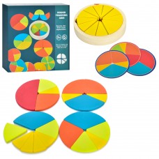  Игрушка деревянная Танграм, фигурки, карточки, емкость, в коробке 21,5х21х4,5 см (12) №MD1709