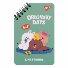 Блокнот пруж. A6 60арк. лін. Line Friends Ordinary days 151757/Yes/(1)