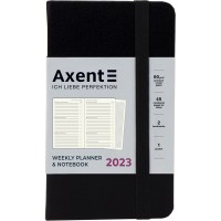 Щотижн. A6 Axent дат. 2026 Pocket Strong чорний 8508-23-01(30)