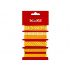 Набір стрічок декор. (6шт) 1м,жовтий №BJ21-05019