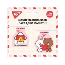 Закладка магніт. Yes 707826 Line Friends 2шт(10)(50)