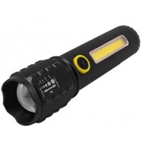 Ліхтар акум. метал. ЗП microUSB,zoom, камуфляж, в боксі,3режими №C71-P50+COB(60)