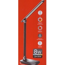 Лампа наст. LED ETRON Desk Lamp step 8W Black 1-EDL-426 працює від power bank