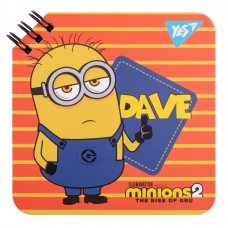 Блокнот пруж. подв. А6 60арк. Minions №151753/Yes/