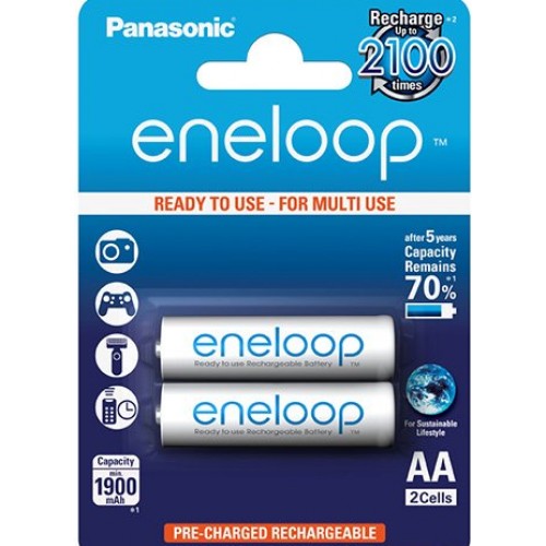 Акумулятори Panasonic Eneloop Ni-Mh (R-06,1900mAh)/блістер 2шт(8)