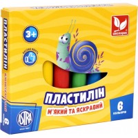 Пластилін 6 кольорів 78 гр Школярик (26) 83811905 