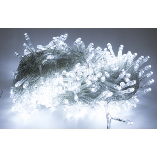 Гірлянда електрич. String 400LED білий,прозор. провід L-20м 1140-03(40)