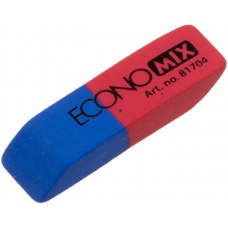 Гумка для олівця та чорнил Economix червоно-синій (24) O81704