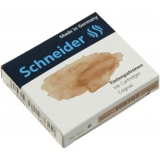 Набор капсул чернильных Schneider 6 шт коньяк (10) S166107