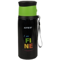 Термос металевий 0,35 л Kite Fine чорний (30) K21-305-01  