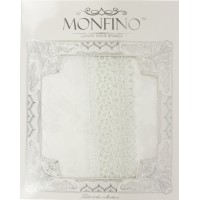 Скатертина синтетична білі мережива 160 х220 см (20) KDK191-A / 5137