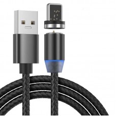 Кабель з'єднання USB 2.0, lighting Havit HV-CB6163 magnetic black 1 м 8327